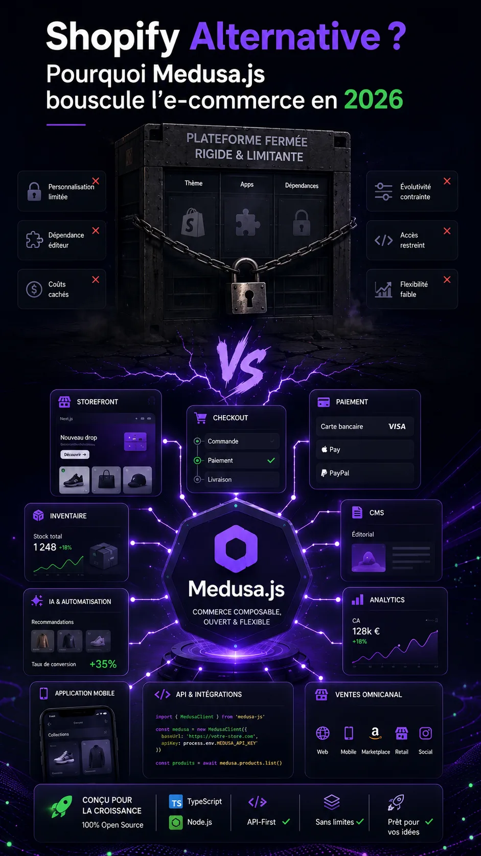 Shopify Alternative ? Pourquoi Medusa.js bouscule l'e-commerce en 2026