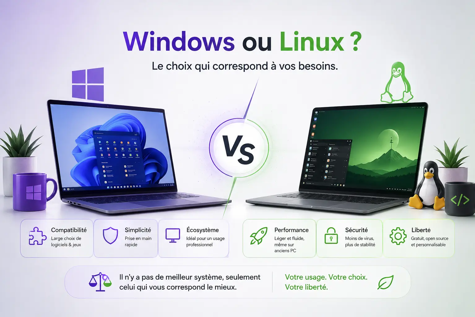 Windows ou Linux : Lequel choisir en 2026 ?