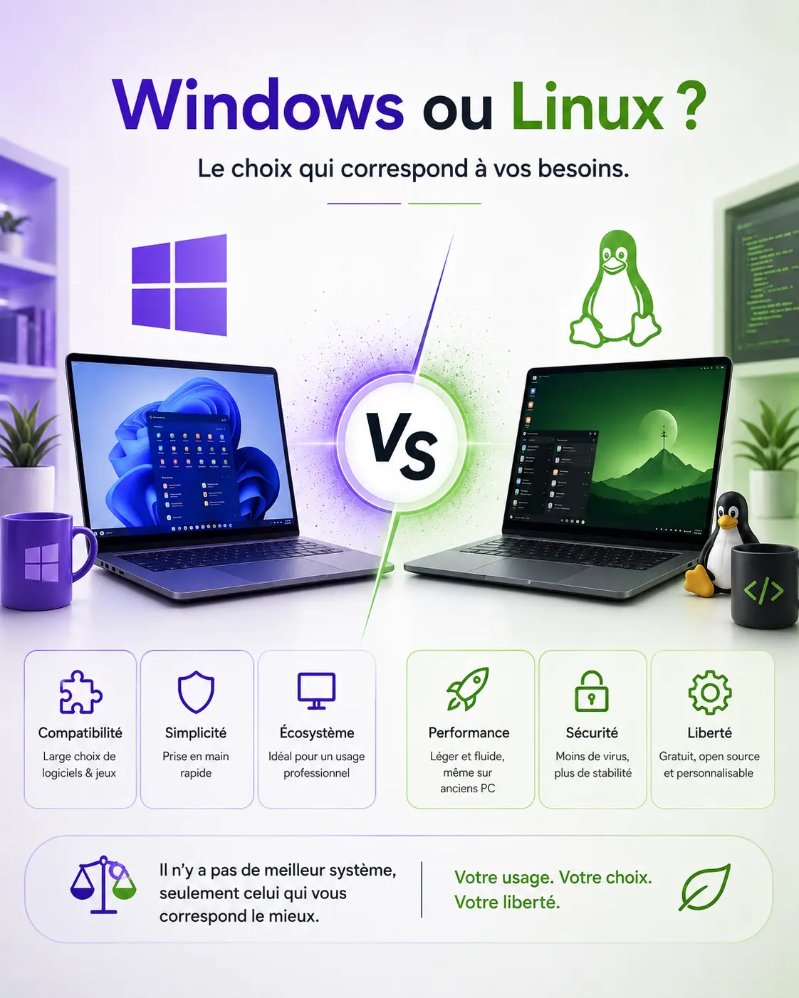 Windows ou Linux : Lequel choisir en 2026 ?