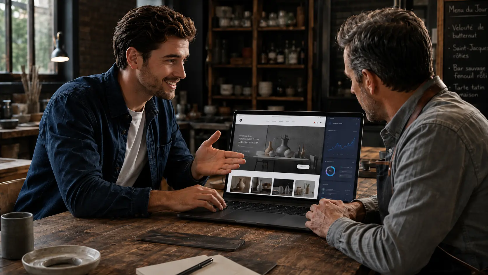 Flux lumineux représentant une livraison digitale réussie