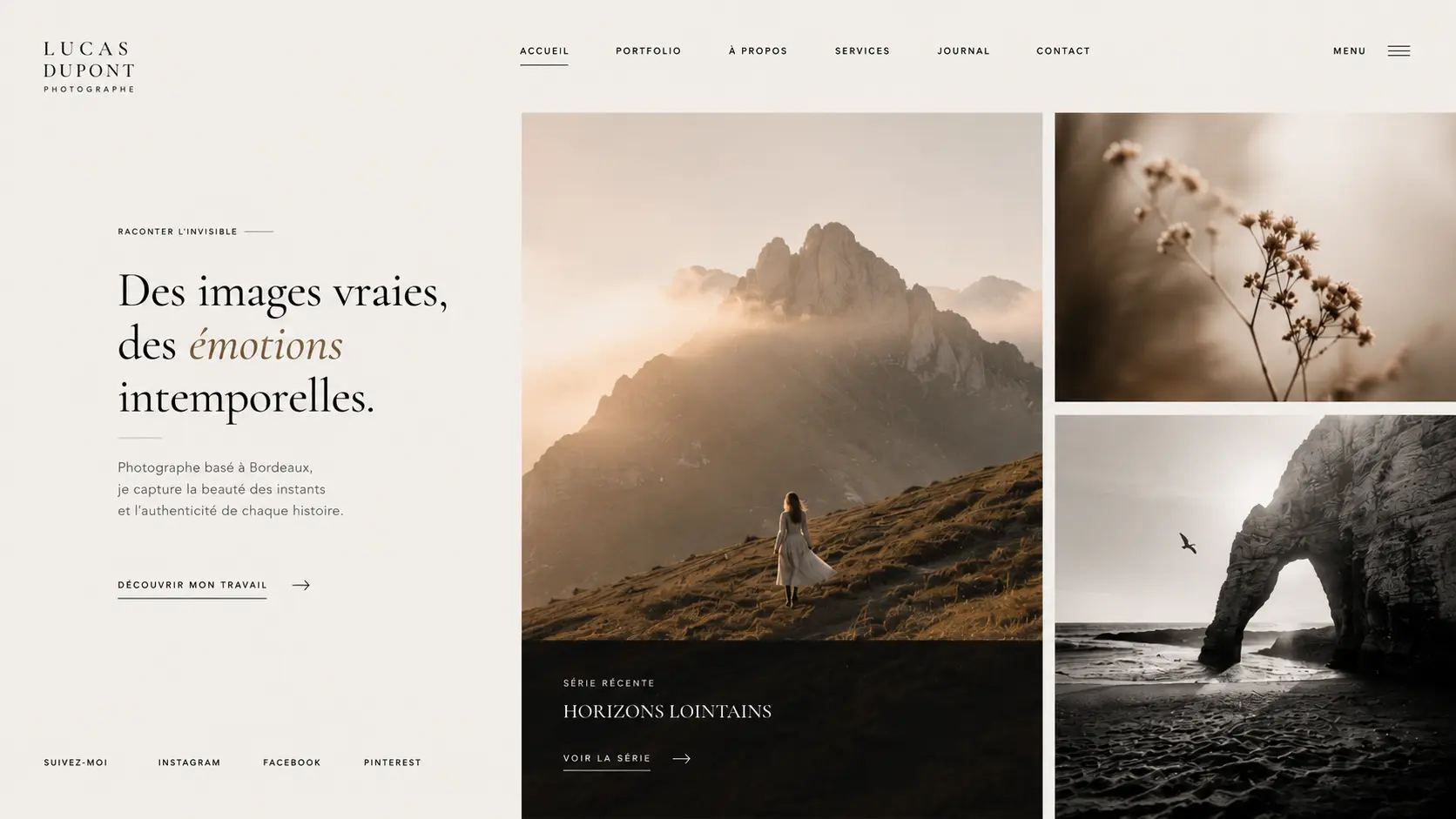 Portfolio minimaliste