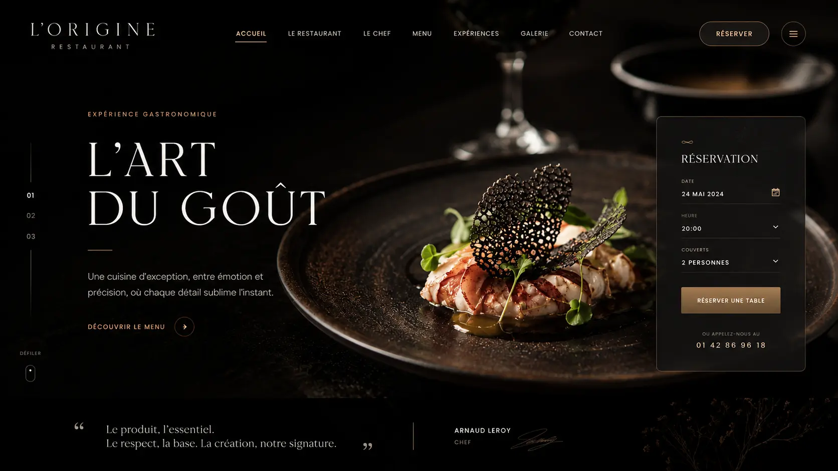 landing page